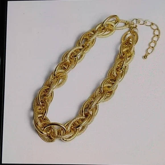 Chunky Gold Punk Choker Necklace - Picture 5 of 5